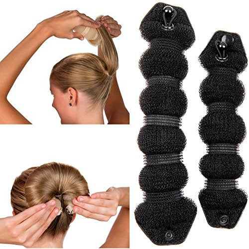 Doughnut Hair Bun Maker Set - 2 Pieces Small & Large