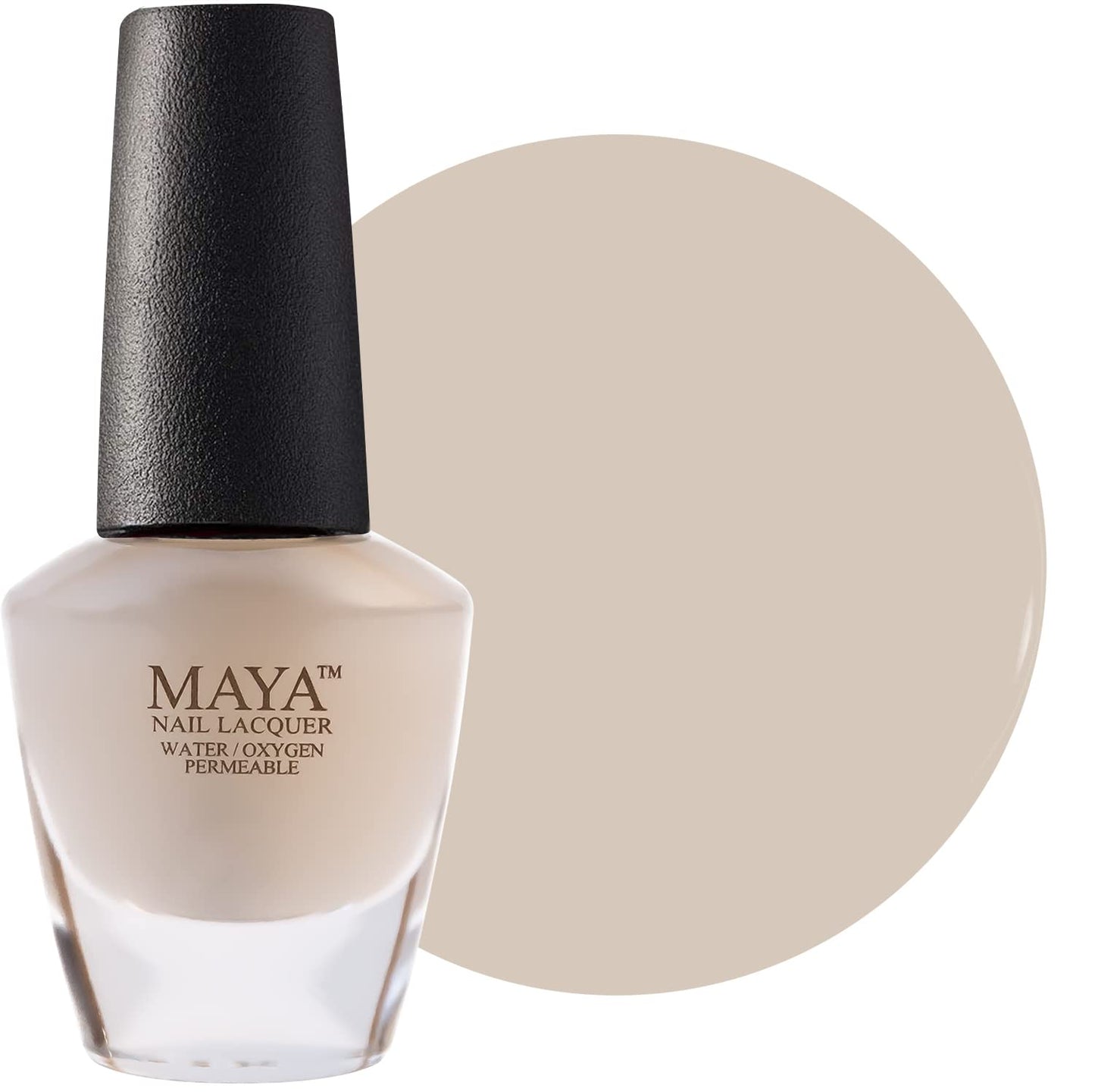 MAYA Cosmetics Halal Breathable Quick Dry Nail Polish, Vegan and Cruelty Free, Oxygen & Water Permeable Nail Lacquer, Non Toxic Gentle On Nails, Matte Top Coat