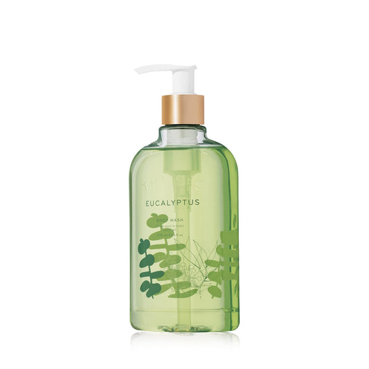 Thymes Body Wash with Pump - Liquid Soap for Bath and Shower - Body Soap - Skin Care - Scented Soap with Notes of Eucalyptus Oil, Petitgrain, Bergamot, Lemongrass, & Fir (Eucalyptus, 9.25 fl oz)