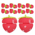PACKOVE 18pcs Heatless Strawberry Sponge Hair Curlers for Overnight Styling