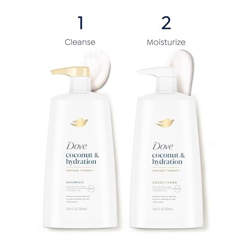 Dove Ultra Care Coconut & Hydration Conditioner for Dry Hair with Jojoba and Sweet Almond Oils, 25.4 oz