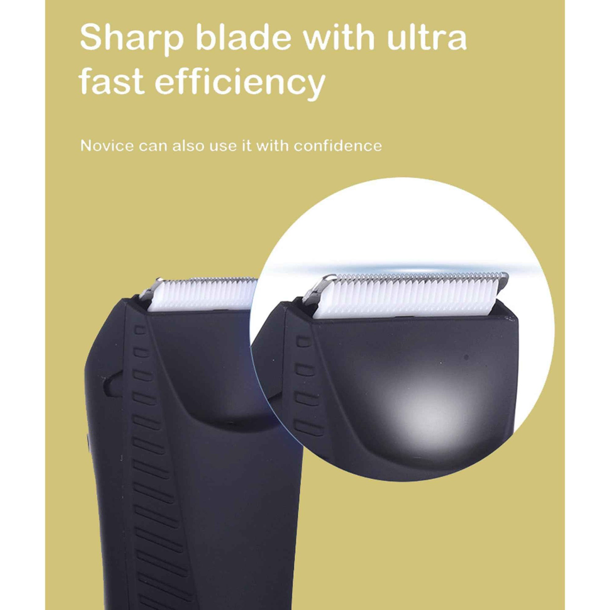 IZM Body Hair Trimmer for Men – Waterproof Groomer with Skin-Friendly Blade, USB Rechargeable Ball Shaver for Sensitive Areas Men Grooming Trimmer (Black)