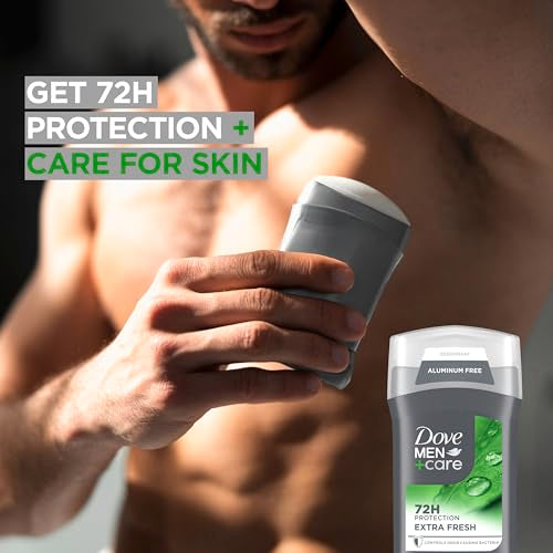 Aluminum Free Deodorant Stick for Men - Extra Fresh 3 oz, 4 Count