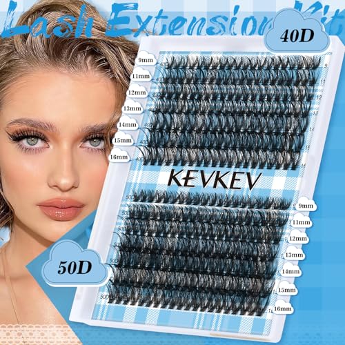 Lash Clusters Kit 280Pcs - 40D+50D Individual Eyelash Extensions