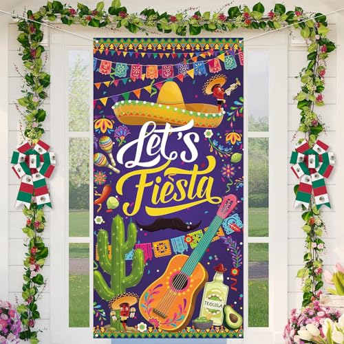 Estivaux Cinco de Mayo Bandera Flag Wreath Bows - 2 Pcs Farmhouse Decor