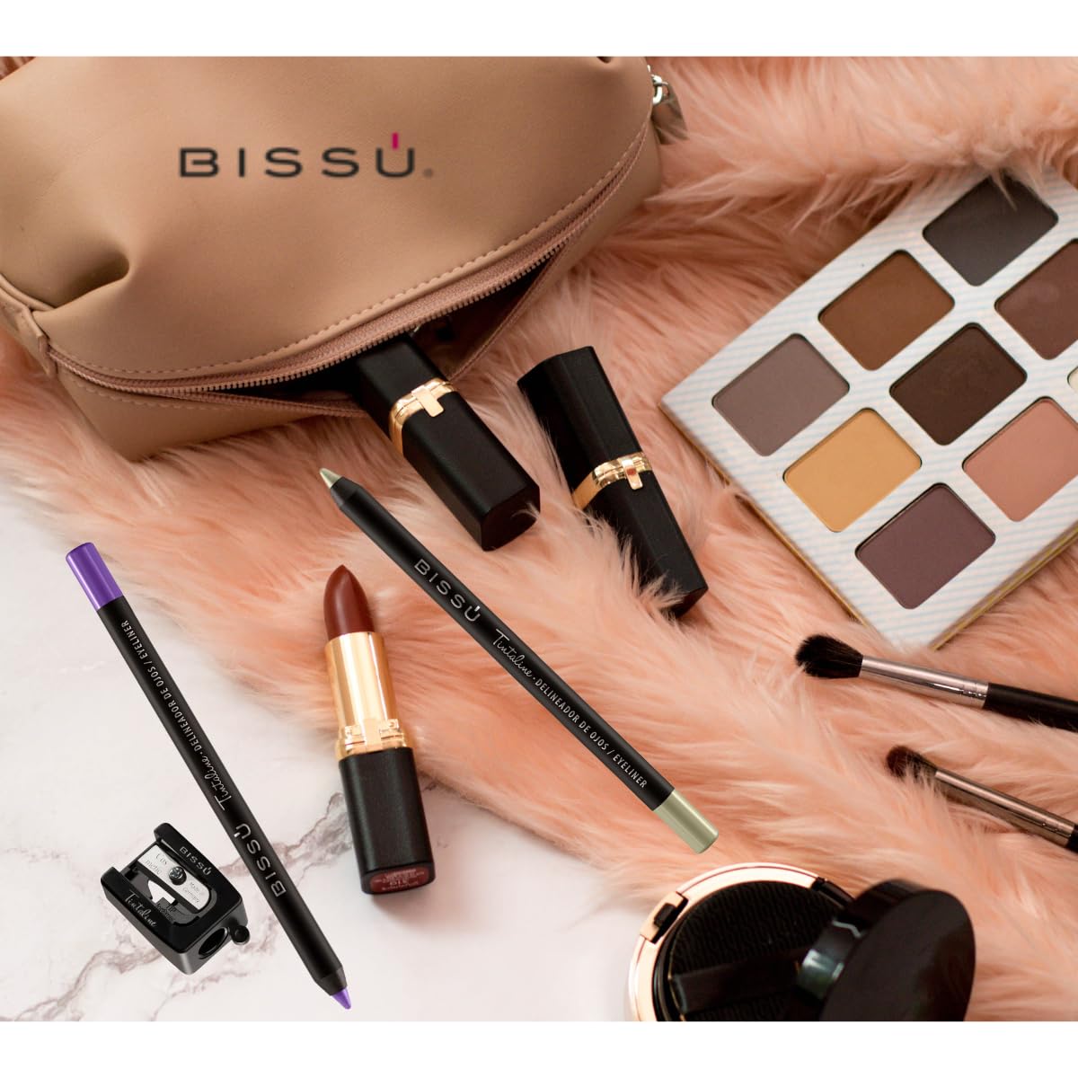 Bissú Tintaline Eyeliner - 25 Vivid Colors, High-Coverage, Long-Lasting & Smudge-Proof (Grey)