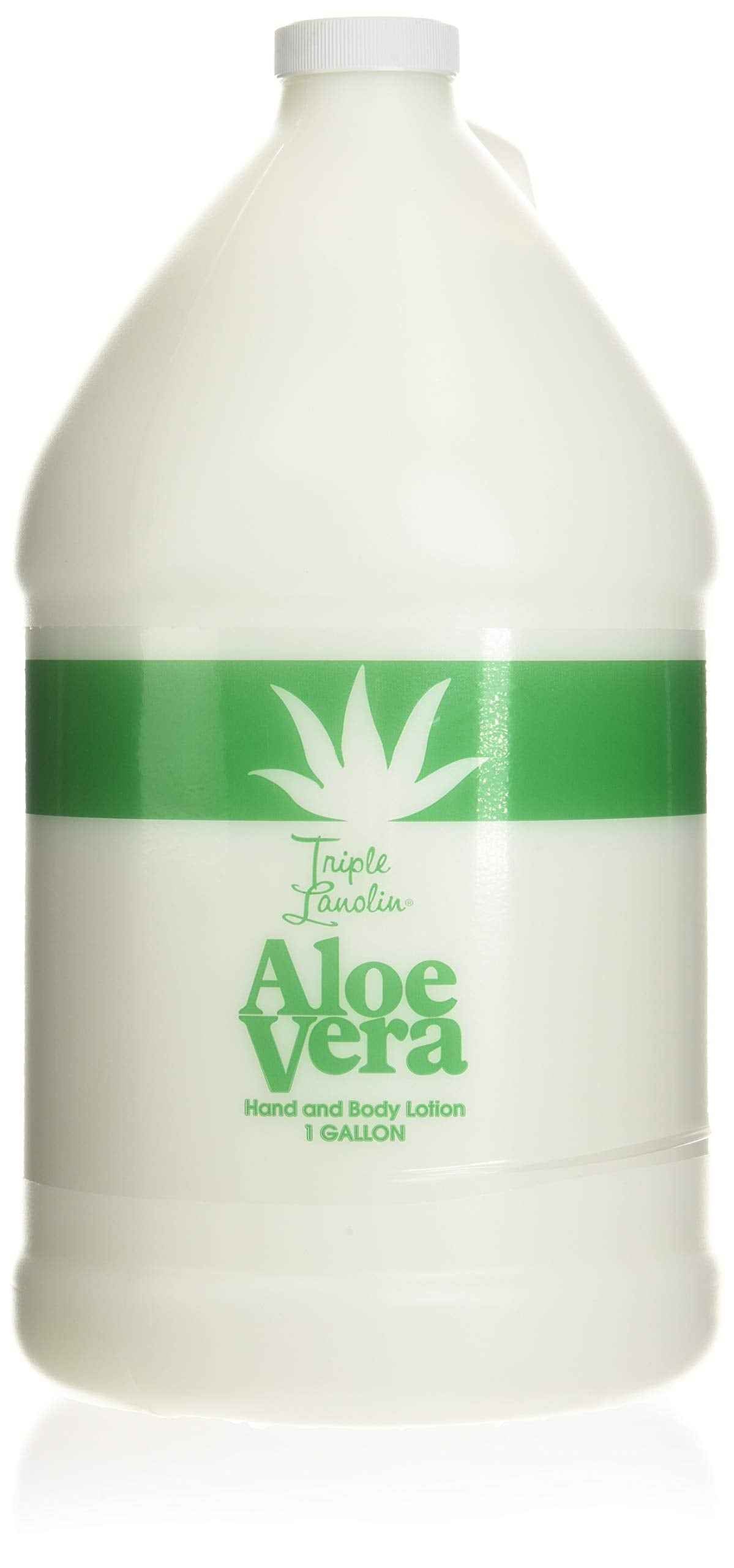 TRIPLE LANOLIN Aloe Vera Lotion,1 Gallon