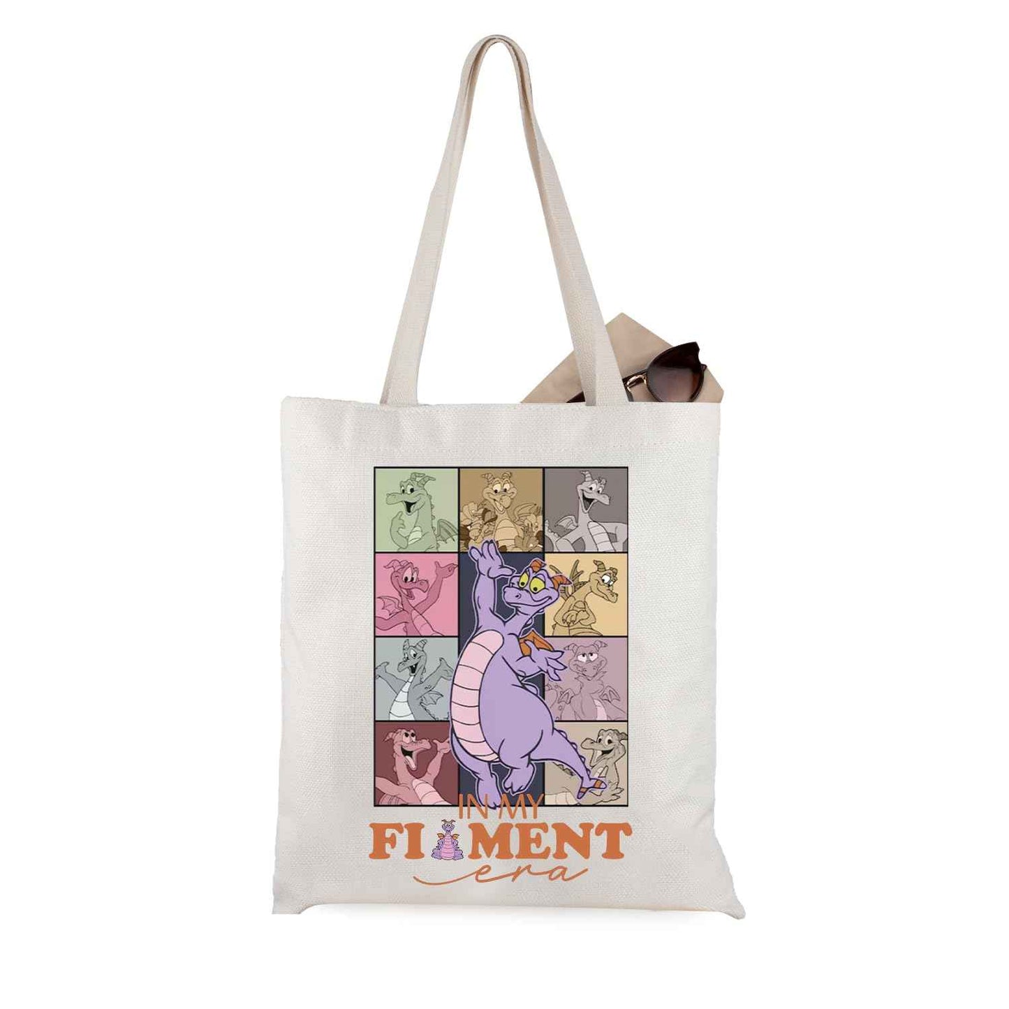 WCGXKO Magic Purple Dragon Lover Gift In My Dragon Era Tote Bag (Purple Tote)