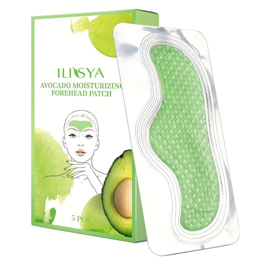 ROUSE Shea Butter Forehead Patches Smooth Forehead Collagen Mask Moisturizing Avocado Forehead Stickers