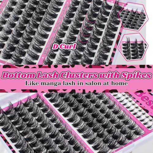 MilyBest Fable Lash Clusters Kit - Volume Eyelash Extensions 10-18mm