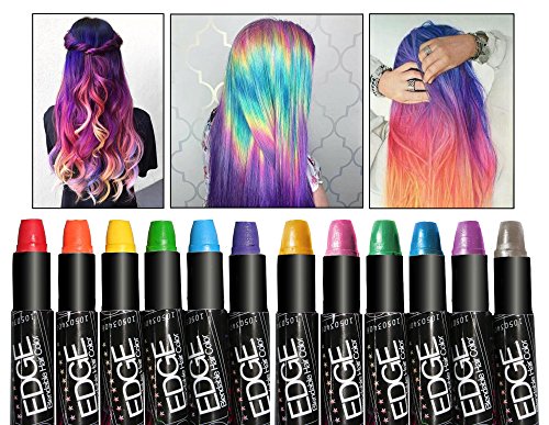 Hair Chalk for Kids 12 Colors Washable Temporary Hair Dye