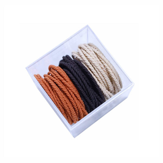 50Pcs Cotton Toddler Hair Ties Seamless Hair Bands Elastic Ponytail Holders for Girls and Kids