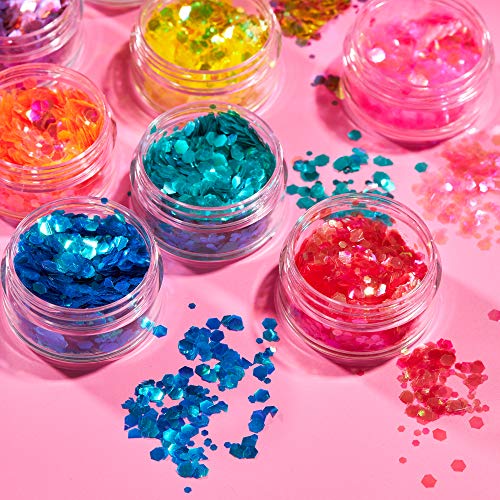 Moon Glitter Iridescent Chunky Cosmetic Glitter White 0.10oz