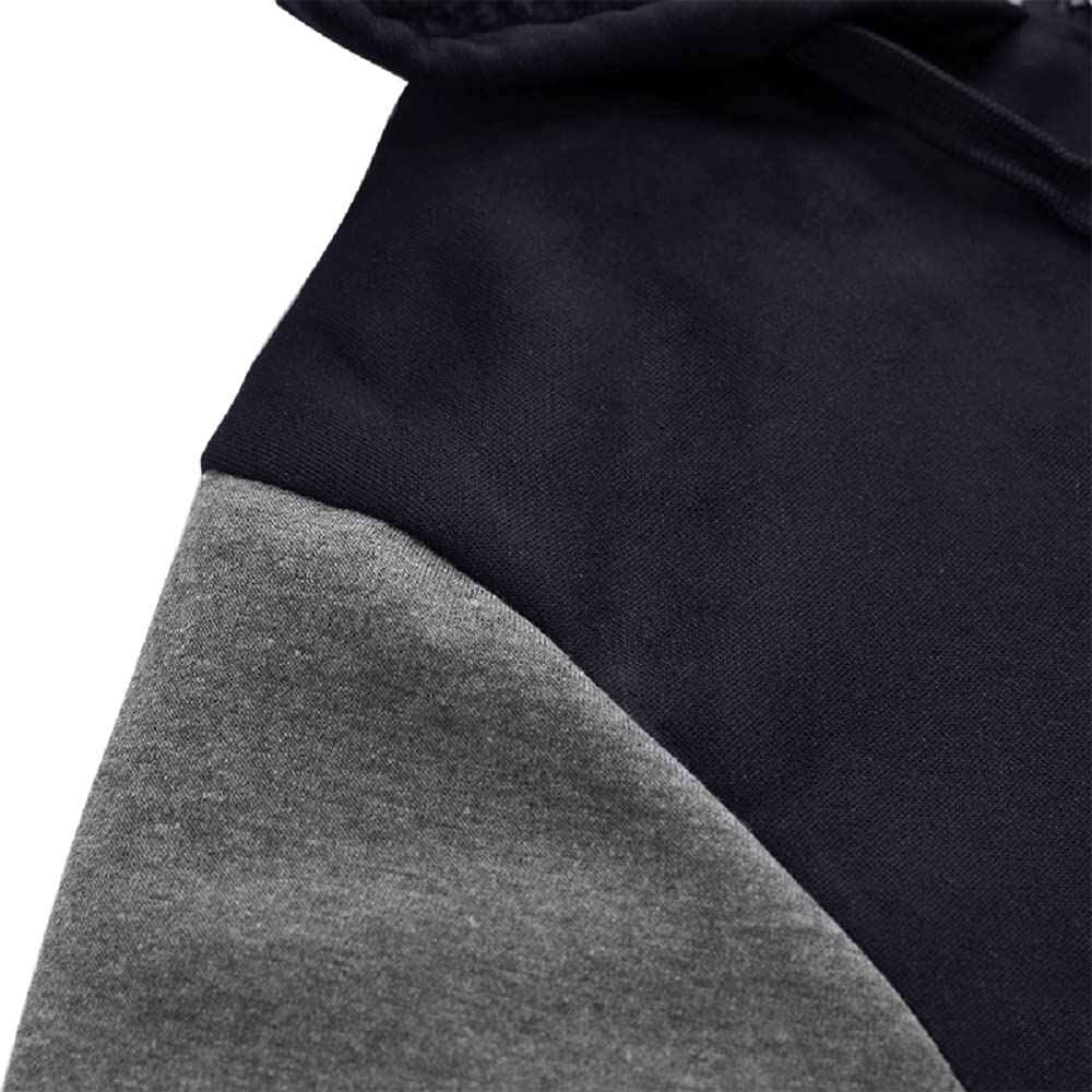 Facitisu Men Zip Up Hoodie Heavyweight Thick Fleece Coat Sherpa Lined Jacket Winter Warm Sweatshirts Navy Grey XL