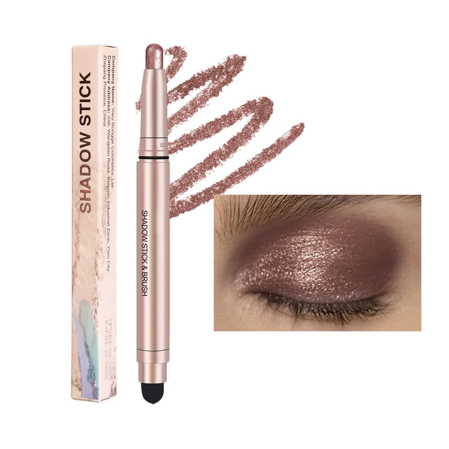 Hotiary Eyeshadow Pencil - Neutral Cream Matte Shimmer Eyeshadow Stick -Waterproof Long Lasting Eyeshadow Pencil (B9)