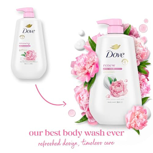 Dove Renew Peony & Rose Oil Body Wash, 30.6 oz