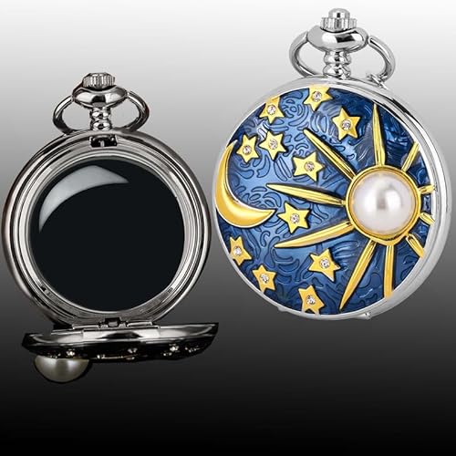 Scrying Mirror Natural Black Obsidian Mirror for Divination Pearl Sun Moon Design