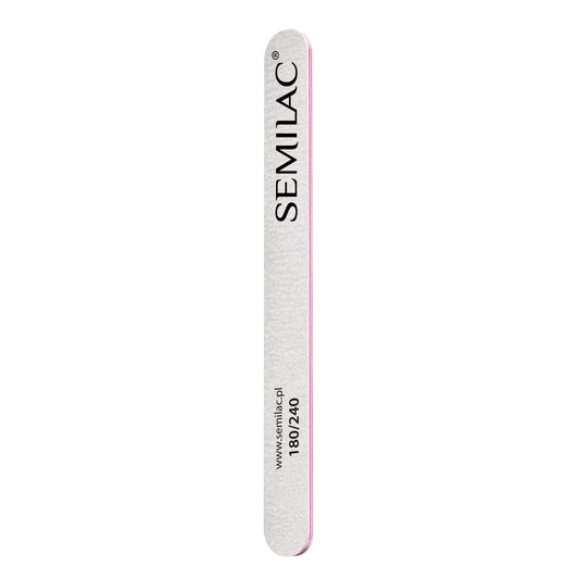 Semilac Straight Nail File, Number 180/240