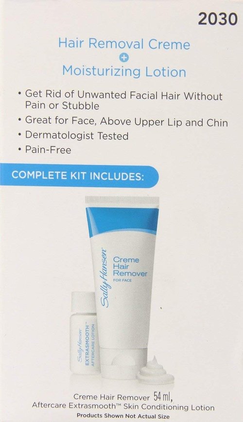 Sally Hansen Facial Hair Creme Remover Kit 1 ea (Pack of 8)