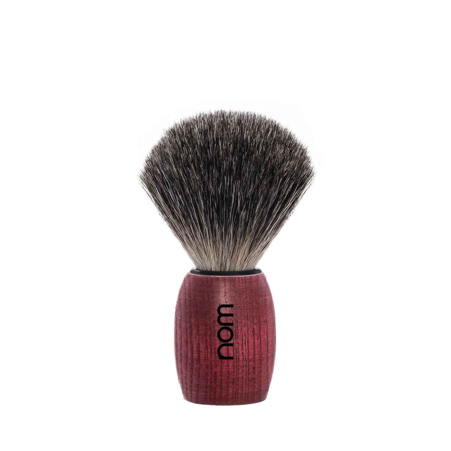 NOM OLE shaving brush | Pure Badger Shave Brush for Shaving soaps and creams | exfoliating shaving brush | Blushed Ash handle