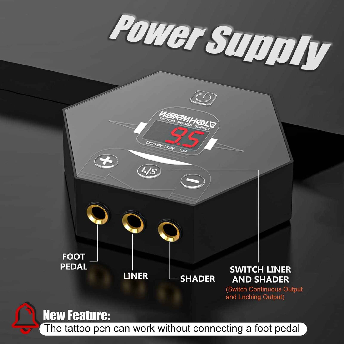 Wormhole Tattoo Kit Tattoo Gun Kit Tattoo Machine Kit for Beginners Tattoo Gun 20 Color Inks Power Supply Tattoo Pen Kit Red