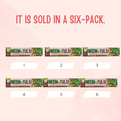 Pack of 4 - Organic Neem 10 in 1 Fluoride Free Toothpaste - Neem, Clove, Black Seed, Cardamon, Aloe Vera, Tea Tree Oil, Miswak, Clove - Herbal Blend - 7.05 oz