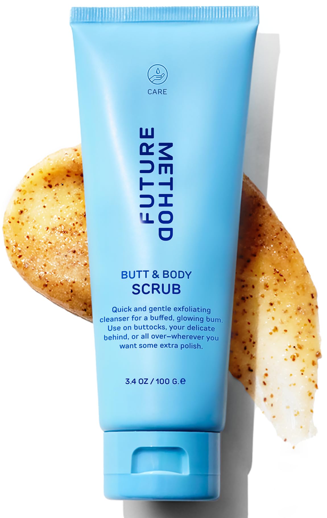 Body Scrub Exfoliating Cleanser - (3.04 oz) Butt Scrub with Hyaluronic Acid & Jojoba Oil - Clarifying & Hydrating Butt Exfoliator with Antioxidants & Vitamin C (Pack of 1)