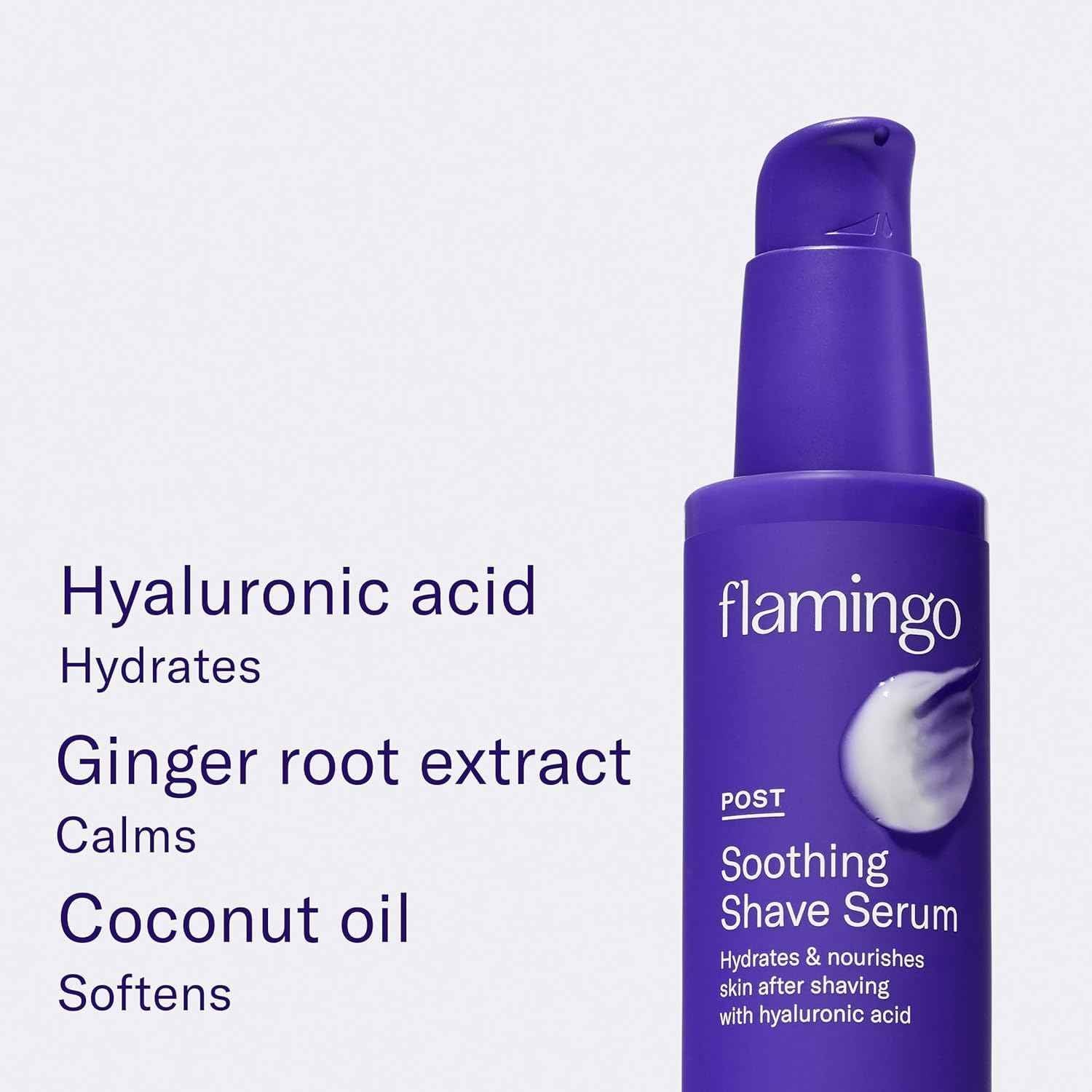 Flamingo 3-Step Shaving Set for Women - Smoothing Prep Scrub, Nourishing Shave Oil, and Soothing Post Shaving Serum - Glow Shave Collection