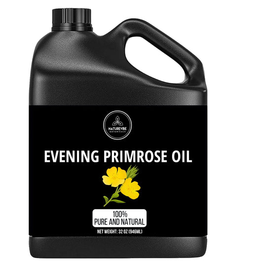 Naturevibe Botanicals Evening Primrose Oil 32 Ounces | 100% Pure and Natural | Great for Skin Care and Hair Care