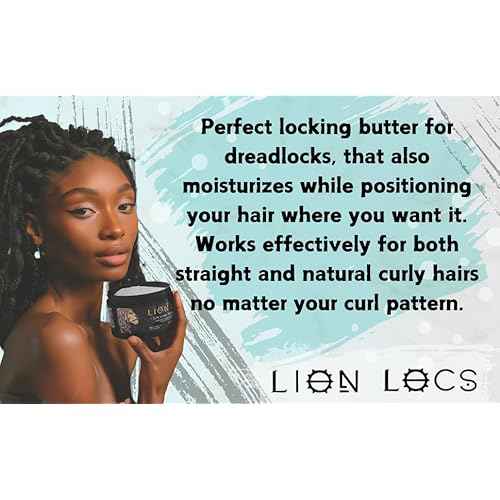 Beard Gains Lion Locs Hair Locking Dreads Moisturizer for Dreadlocks, Locks, Microlocs, Interlocks, Braidlocks, Braids, Fauxlocs, Twistlocks, or Sisterlocks (8oz) (Firm)
