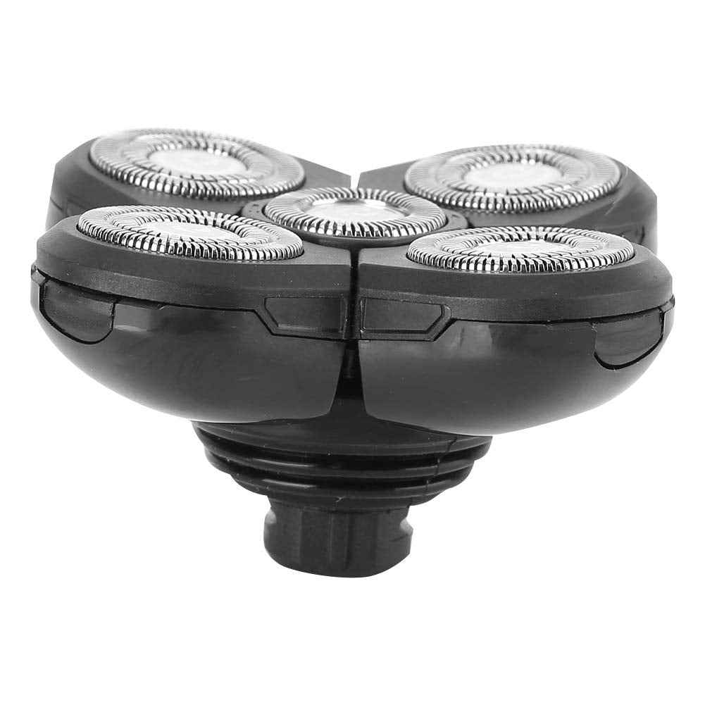 LUCKDANO Men Electric Shavers Replacement Head Electric Beard Shaver 5 Blade Rotating Head Accessory Replacement (Spare 5 Blades)