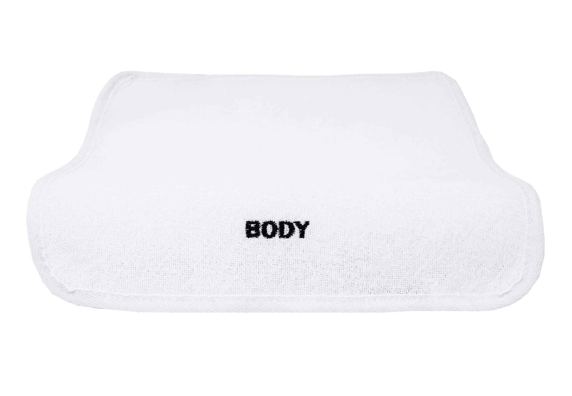 Crafty Cloth 4-Pack Spa Body Cloths | Dual-Sided for Luxurious Soft Lather or Deep Exfoliating Rigid Scrub | Embroidered for Personalized Skin Care (White, Embroidered 4-Piece Set)