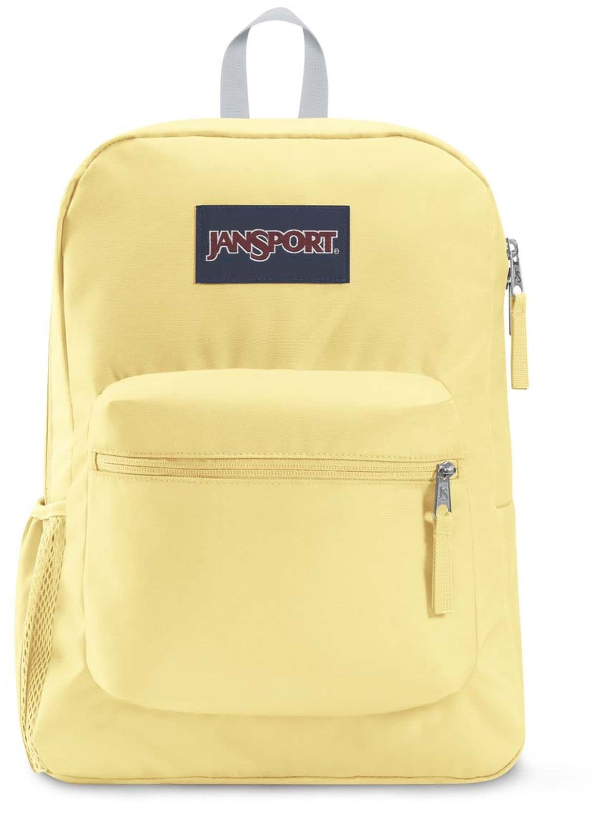 JanSport Cross Town Backpack 17" x 12.5" x 6" - Simple Bag for Everyone with 1 Main Compartment, Front Utility Pocket - Premium Class Accessories - Pale Banana