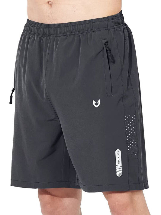 NORTHYARD Men's Athletic Running Shorts Quick Dry Workout Shorts 7"/ 5"/ 9" Lightweight Sports Gym Basketball Shorts Hiking Exercise Darkgrey XS