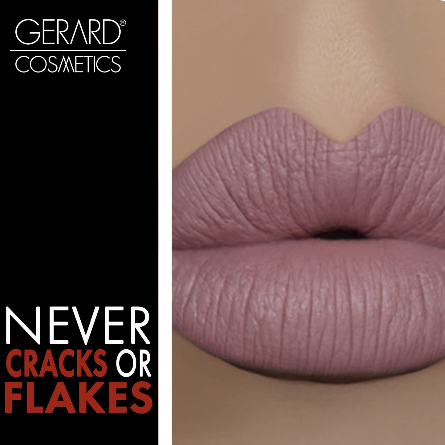 Gerard Cosmetics HydraMatte Liquid Lipstick Bare It All | Mauve Lipstick with Matte Finish | Long Lasting and Non-Drying | Super Pigmented Fully Opaque Lip Color