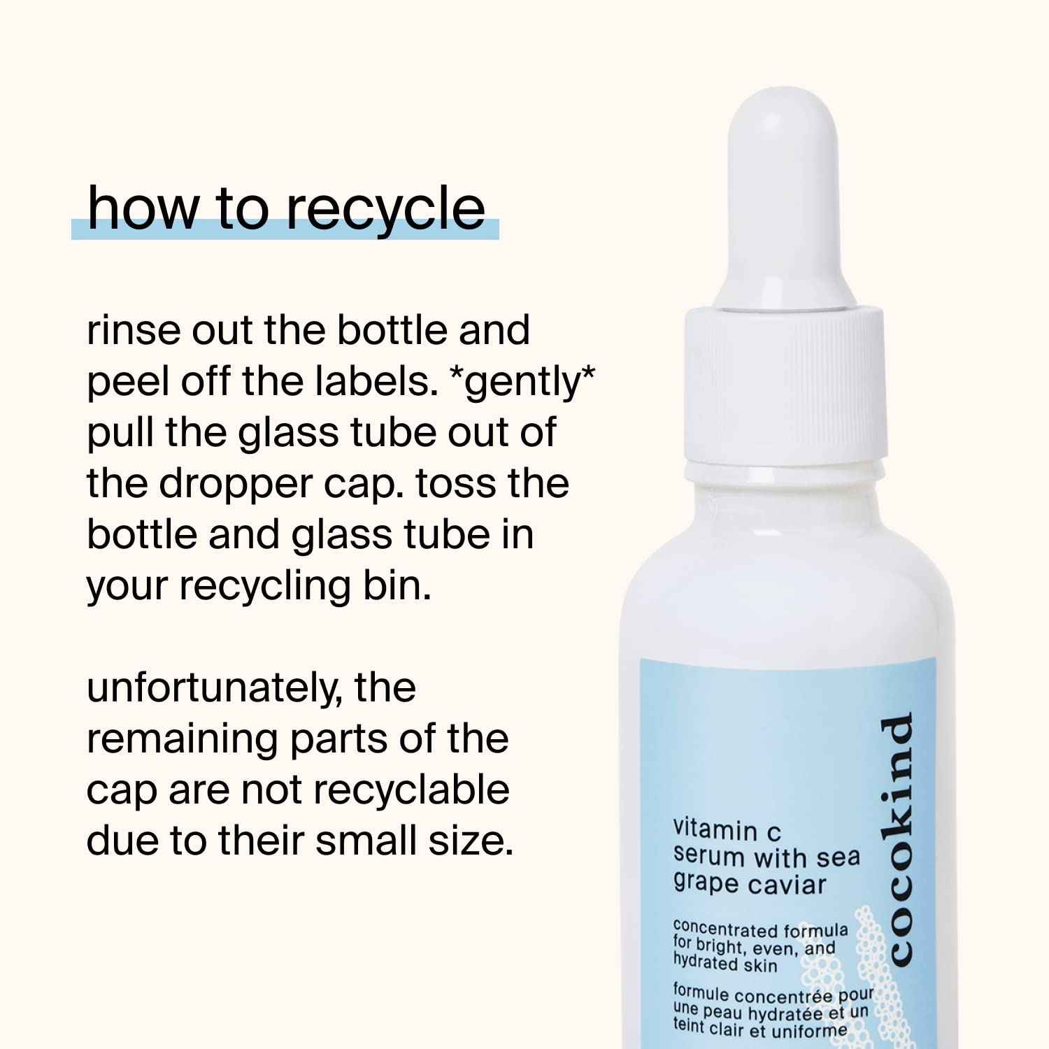 COCOKIND Vitamin C Serum with Sea Grape Caviar, 1 FZ