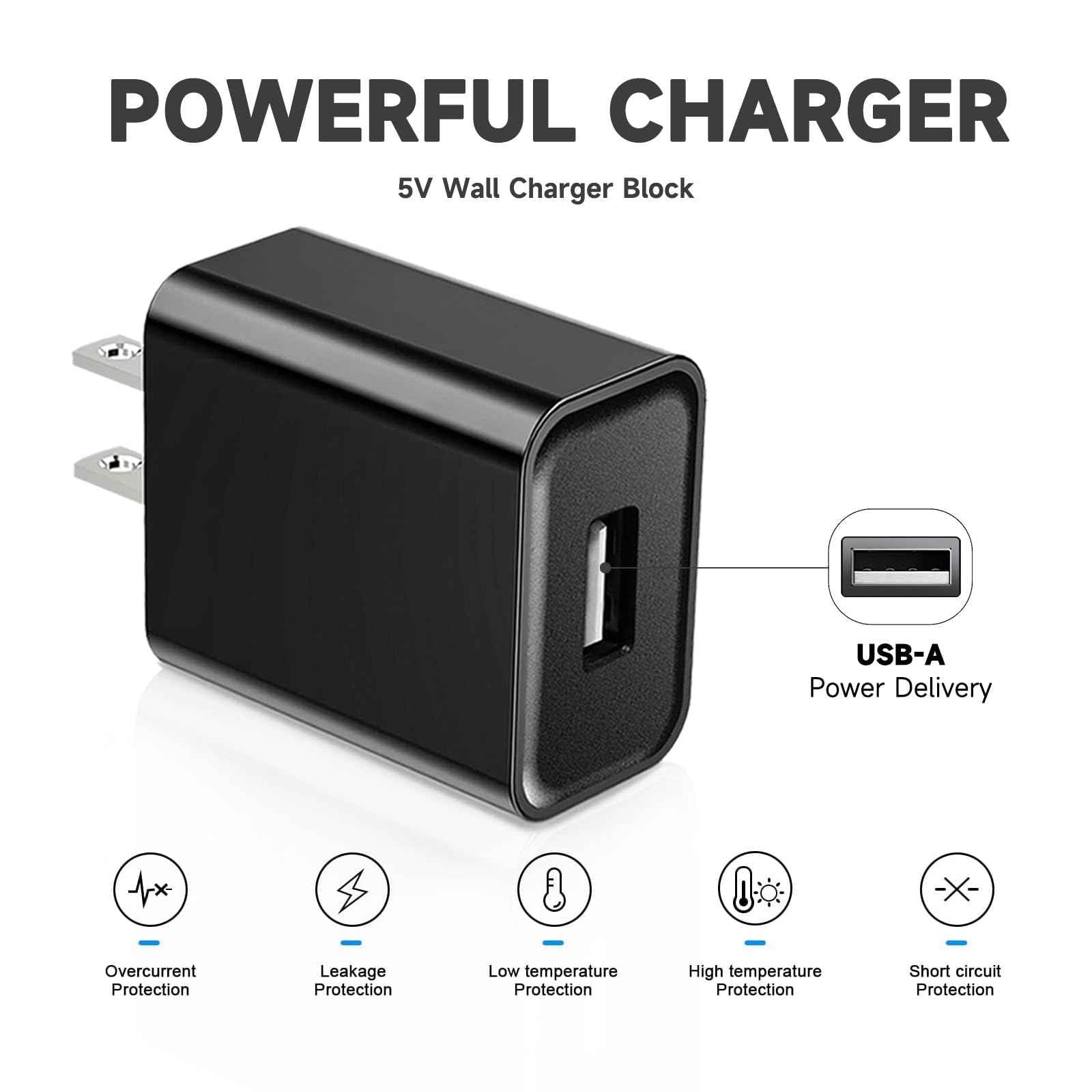 5V USB Wall Power Adaptor Charger Block for Philips Norelco USB Charger for Shavers 2400, 3600, 3900 & hq87 2600 Series 5000, 7000, OneBlade QP2724 Trimmer, Sonicare 4100 3100 2100 1100 HX3681,Bitvae