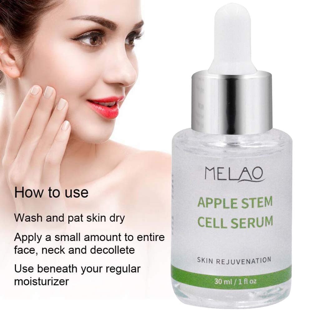 AKARY Face Skin Care Serum Apple Stem Cell Liquid for Firm Skin, Removing Acne, Cleaning Pores, Restore Skin Elasticity, Even Skin Tone, Eye Area, Fine Lines – Natural and Moisturizing