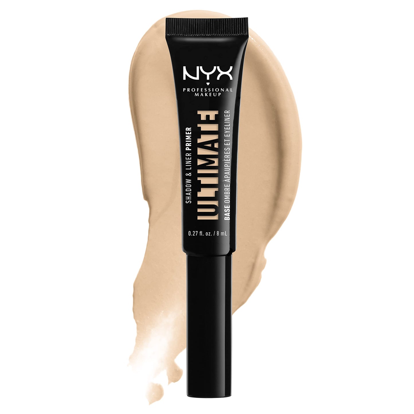 NYX PROFESSIONAL MAKEUP Ultimate Shadow & Liner Primer, Medium + Epic Ink Liner, Black (2-Pack Bundle)