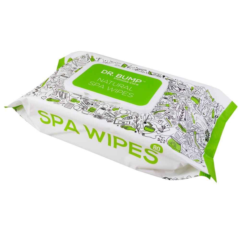 Dr. Bump Intimate Care Natural Spa Wipes with Tea Tree and Manuka Honey 80 pcs Pack of 6