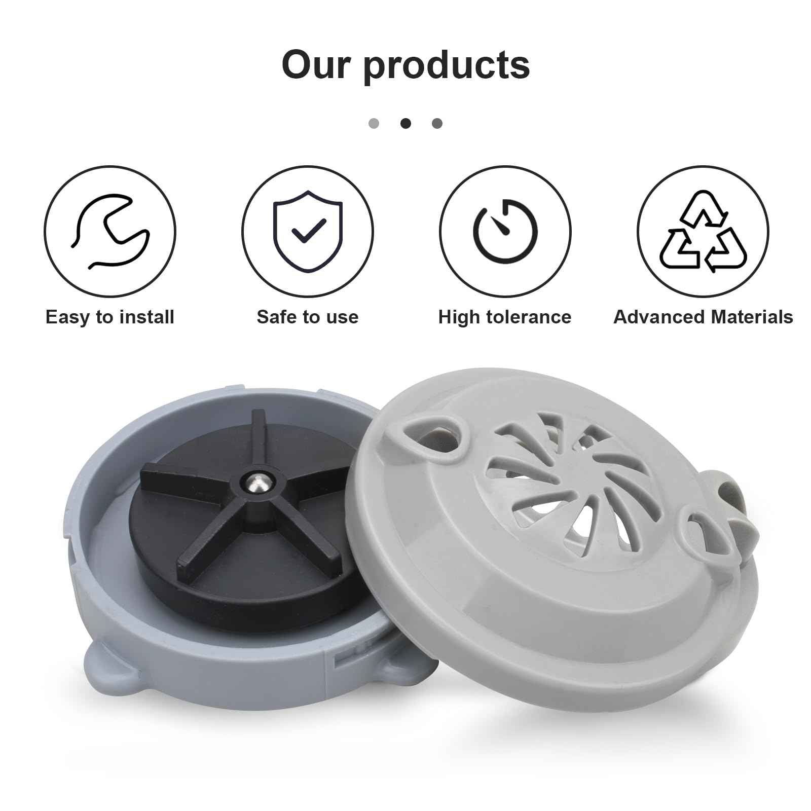 BF-004 Pipeless Magnetic Jet Head Motor for Pedicure Spa Chair Part,Universal Pedicure Jet Replacement for LURACO Magnetic Jet Includes Propeller and Cap