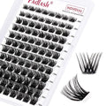 FADLASH Lash Clusters DIY Eyelash Extensions 96 Pack D Curl