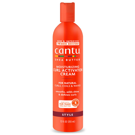 Cantu Moisturizing Curl Activator Cream with Shea Butter for Natural Hair, 12 fl oz