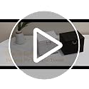 White Faux Leather Face Towel Holder Box XL