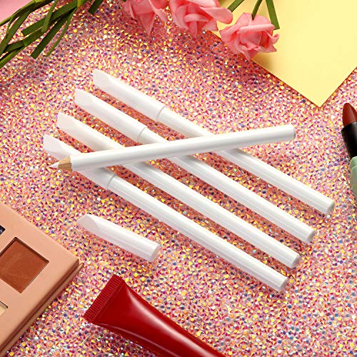 Blulu 12-Piece 2-in-1 White Nail Whitening Pencils with Cuticle Pusher