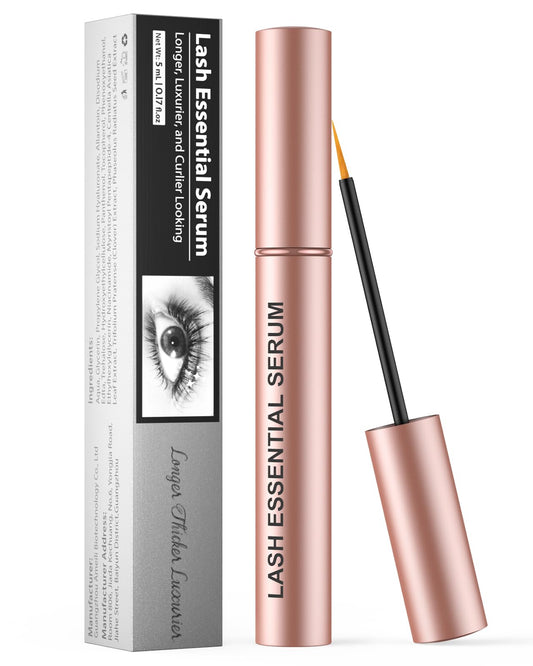 Feyano Eyelash Serum - Natural Comestic Eyelash Serum for Longer, Thicker Lashes & Brows, Boost Lash Serum Vegan & Cruelty-Free-Niacinamide, Centella Asiatica Leaf Extract(5 mLPink)