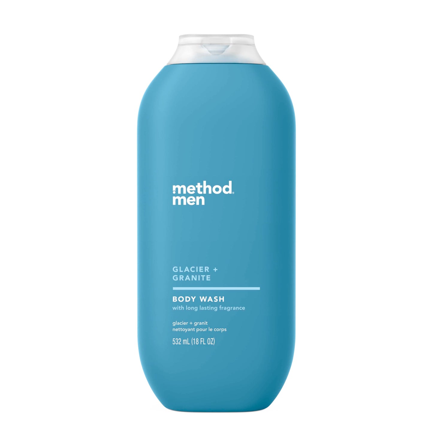 Method Men Body Wash, Glacier + Granite, Paraben and Phthalate Free, 18 FL Oz (Pack of 3)