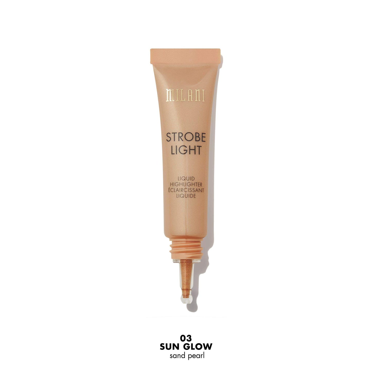 Milani Strobe Light Liquid Highlighter - Sun Glow (0.42 Fl. Oz.) Cruelty-Free Face Highlighter - Shape, Contour & Highlight Face with Liquid Shimmer Shades