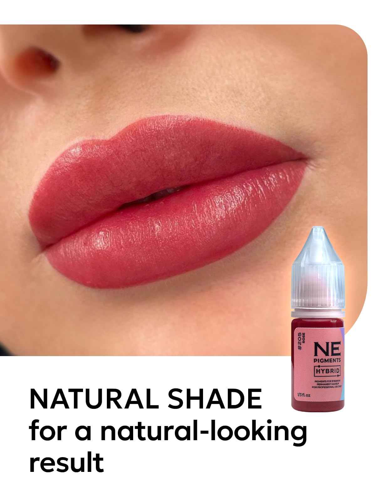 NE PIGMENTS Rose #205 - By Elena Nechaeva - Lip Pigment - Permanent Makeup - Professional Tattoo Ink