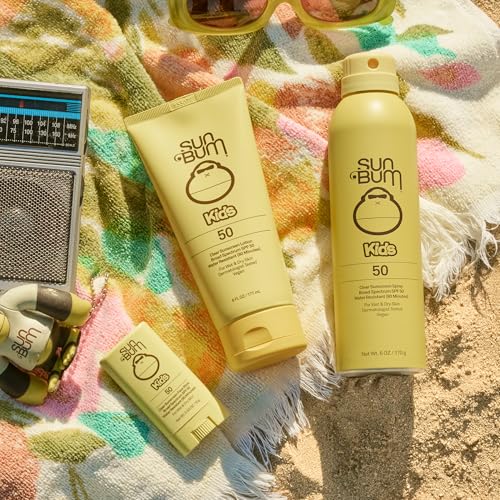 Sun Bum Kids SPF 50 Clear Sunscreen Spray 6 oz - Water-Resistant, Fragrance-Free